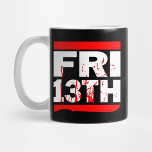 Cool Retro Slasher Horror Movie Thriller Logo Parody Mug